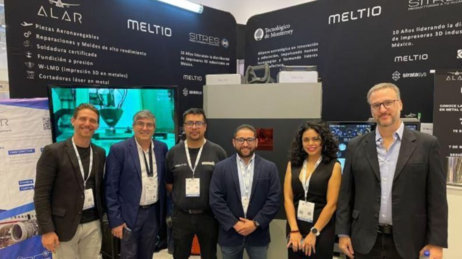 Alianza llevada a cabo en México entre Alar, Sitres y Tecnológico de Monterrey con Meltio.