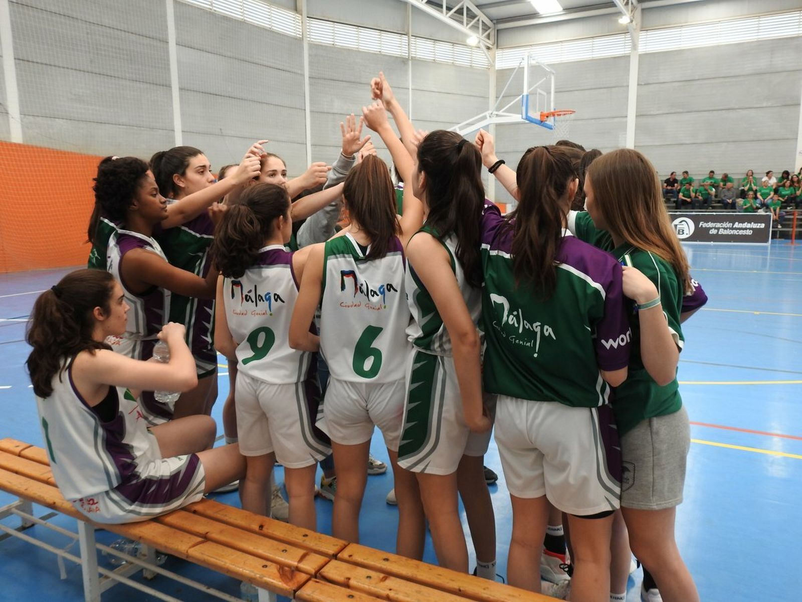 El Unicaja, en un tiempo muerto.