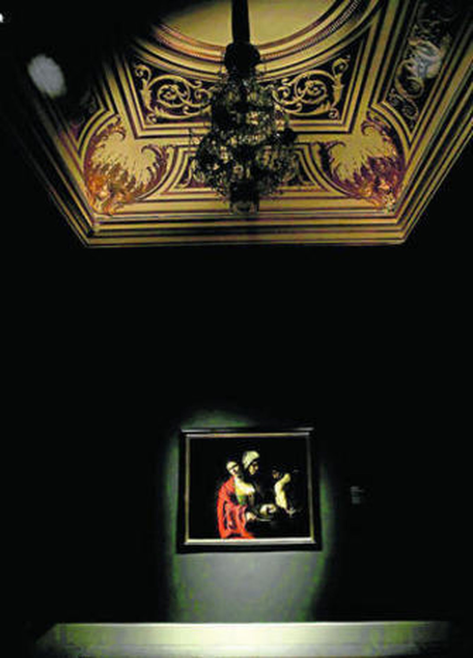 'Salomé con la cabeza del Bautista', de Caravaggio, en el Palacio Real de Madrid.