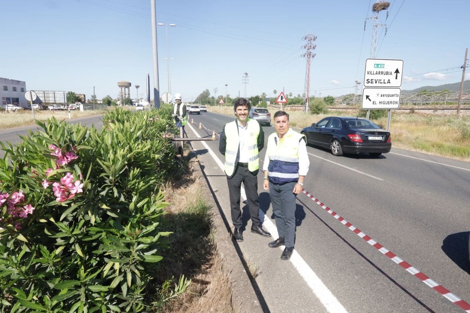 Miguel Ruiz Madruga visita los trabajos