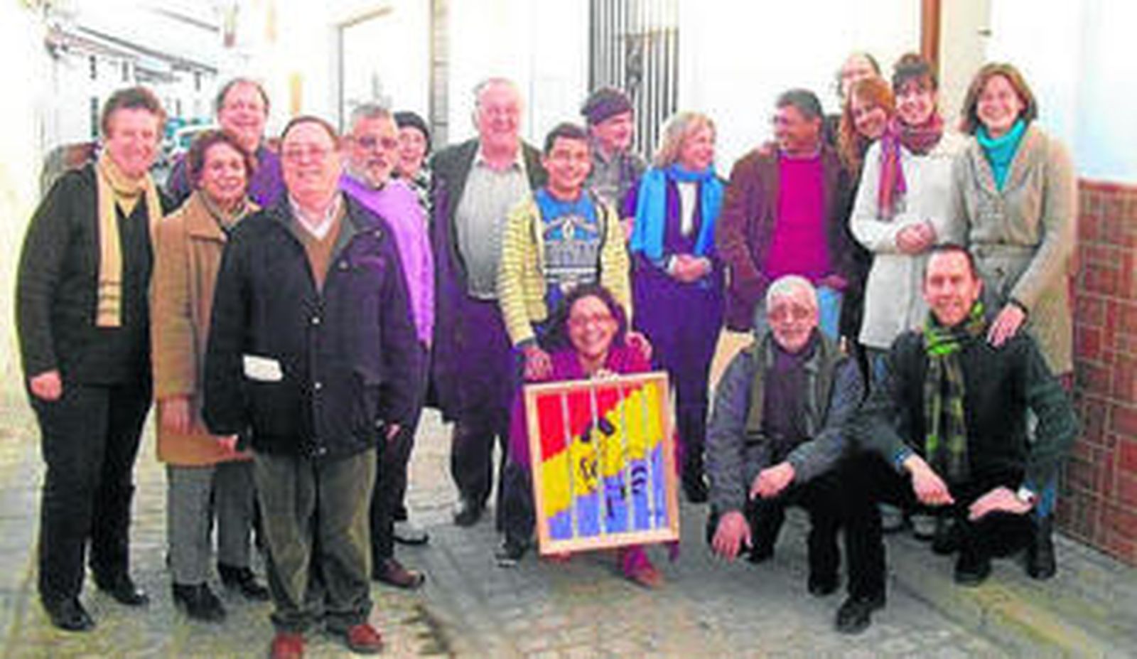 Miembros del grupo Gallo de Vidrio.