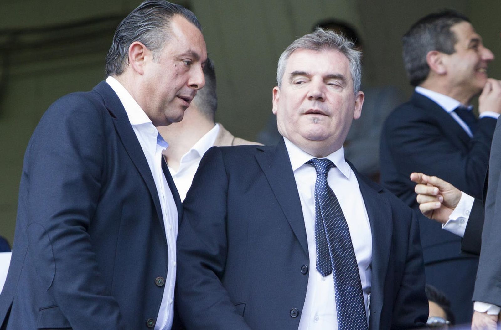 Vizcaíno, con cara de pocos amigos en uno de sus muchos partidos como presidente cadista.