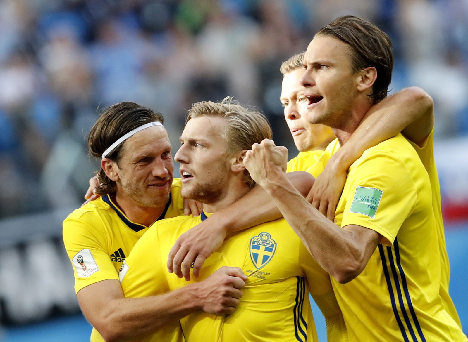 Las imágenes del Suecia-Suiza