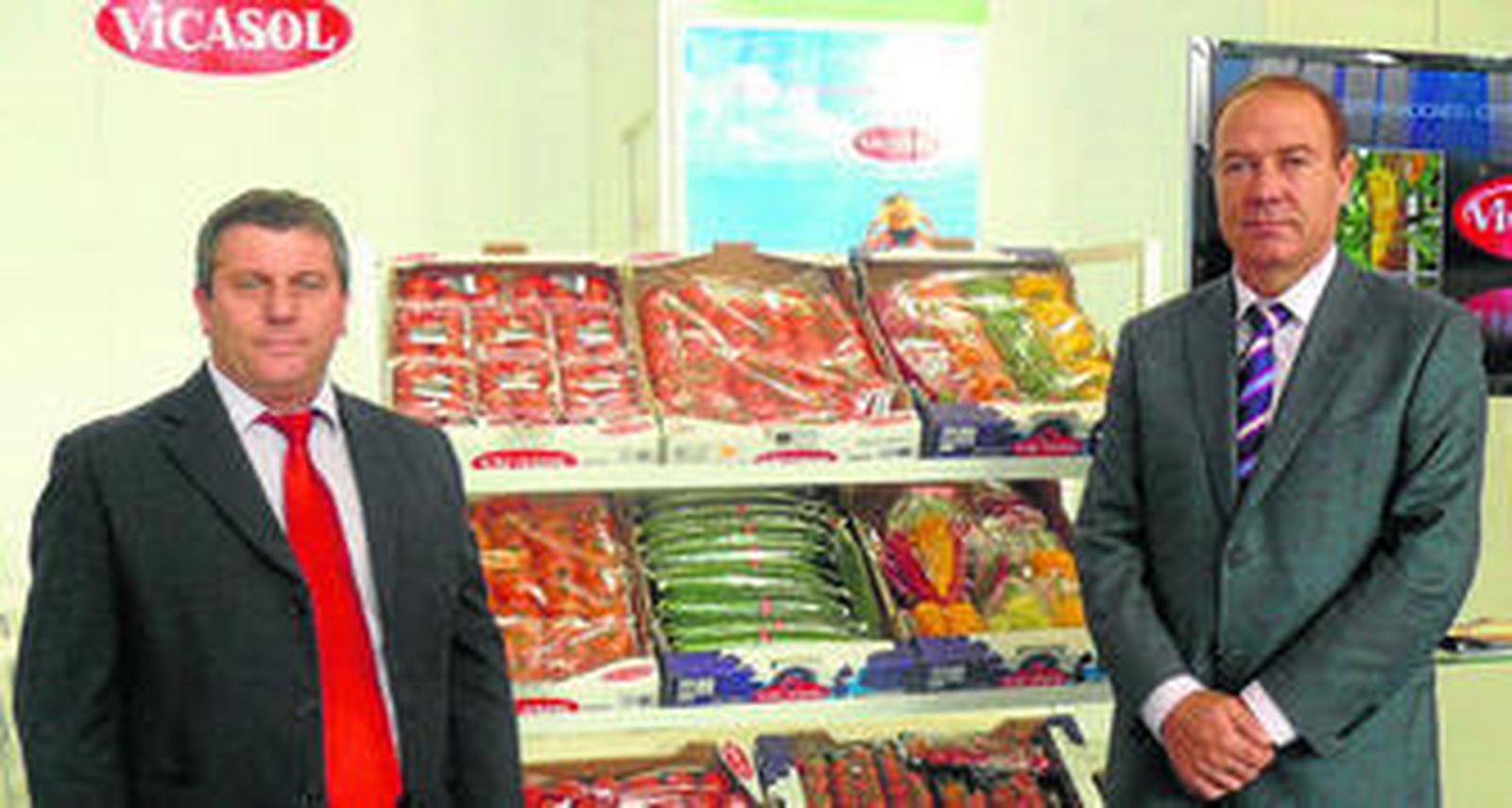 El presidente de Vicasol, Juan Antonio González, y el gerente, José Manuel Fernández.