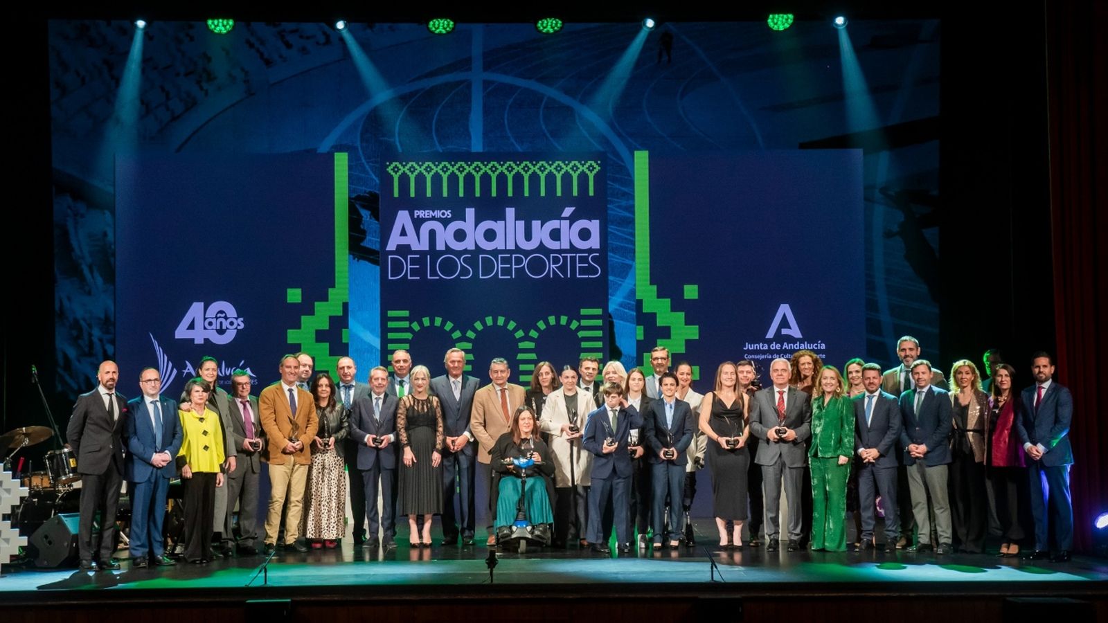 La Junta reconoció en Cádiz el talento de los deportistas andaluces en sus galardones anuales.