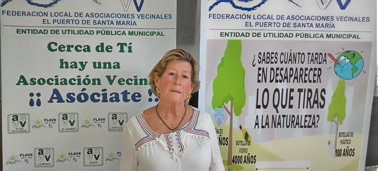 Vox El Puerto  agradece públicamente la labor de Milagros Muñoz, 'Uchi', al frente de la Flave.