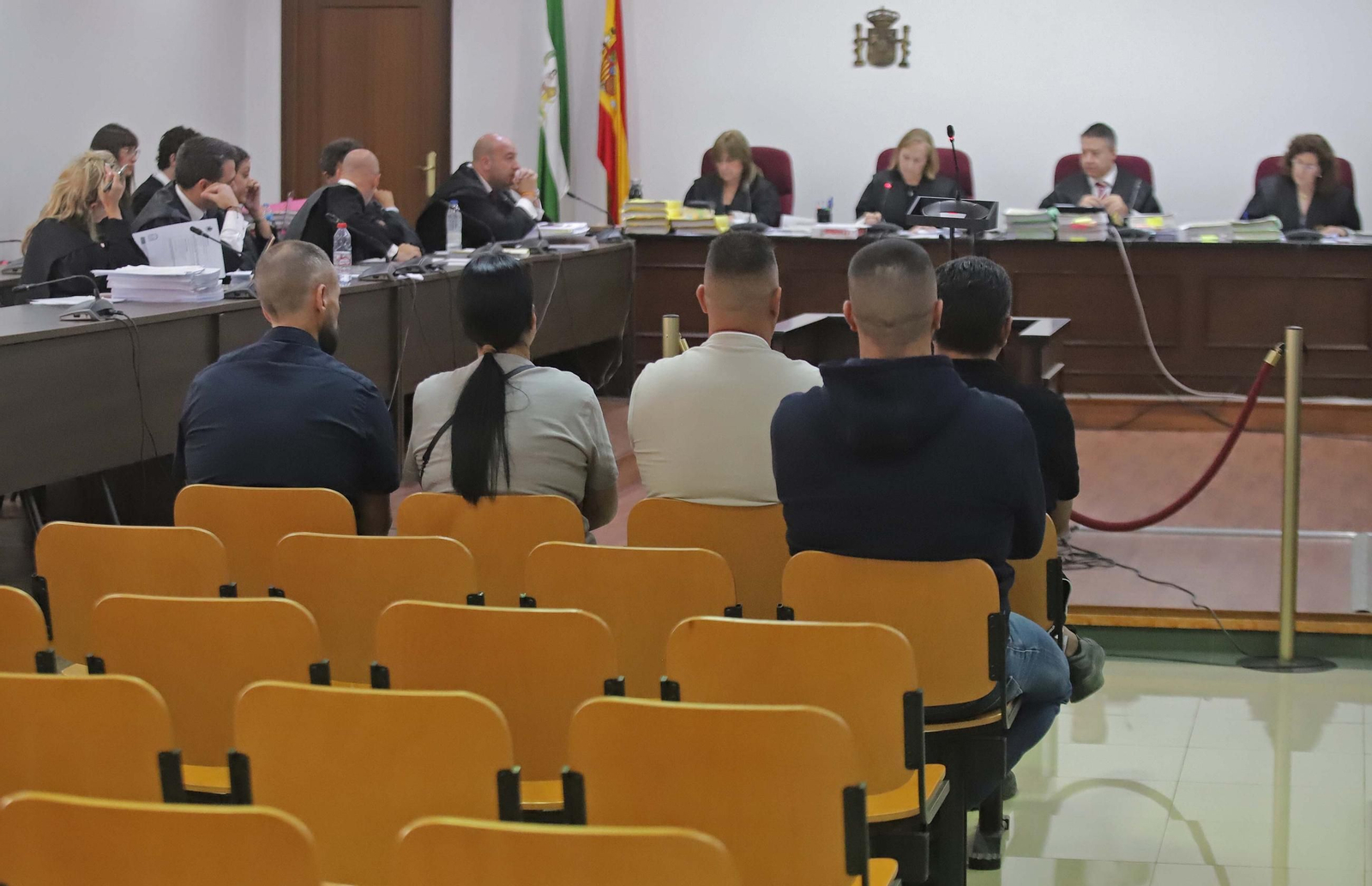 Fotos de la primera sesión del juicio por el naufragio del Rúa Mar en Algeciras