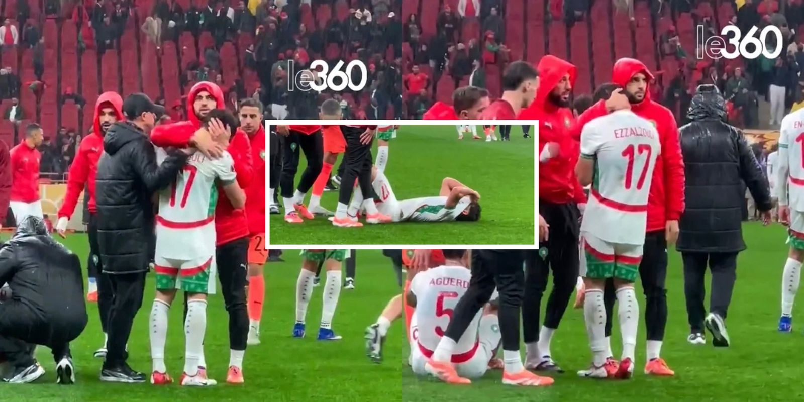 Abde y Amrabat, desconsolados tras la derrota