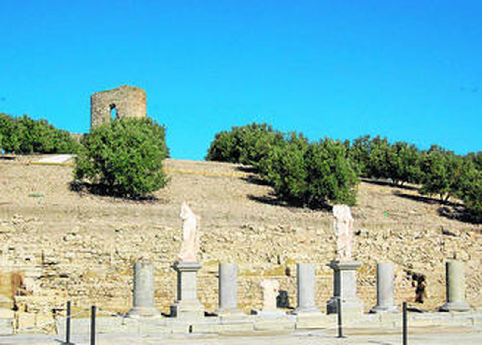 Uno de los emplazamientos del yacimiento de Torreparedones.
