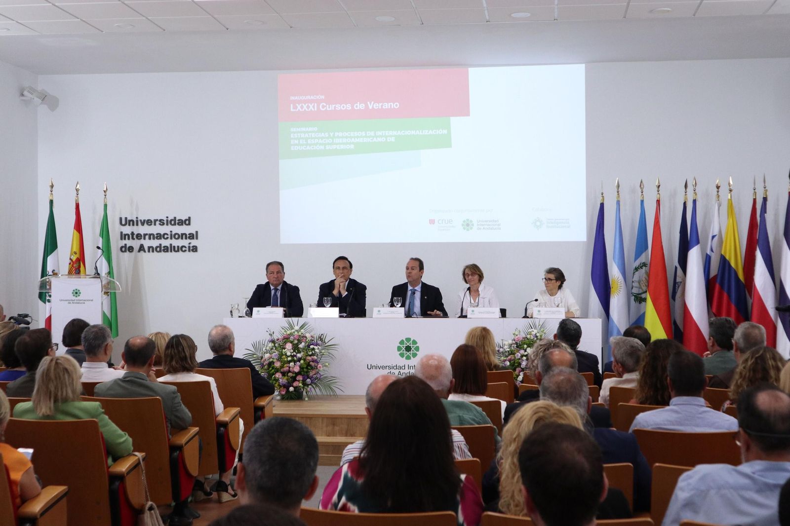 Inauguración de los cursos de verano de la UNIA en La Rábida.