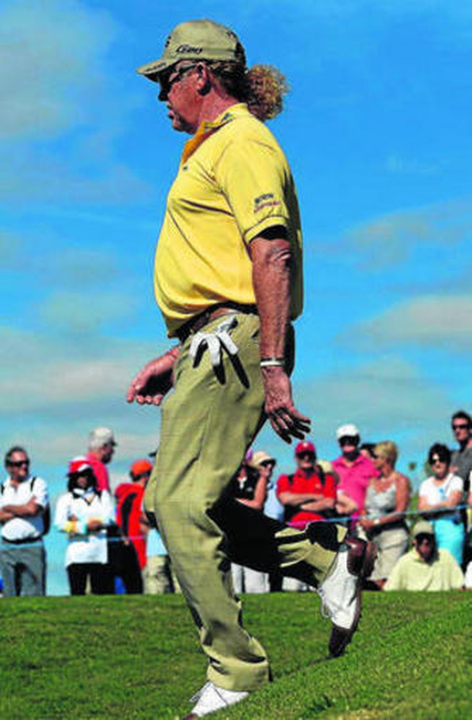 Jiménez en un momento de la competición ayer.