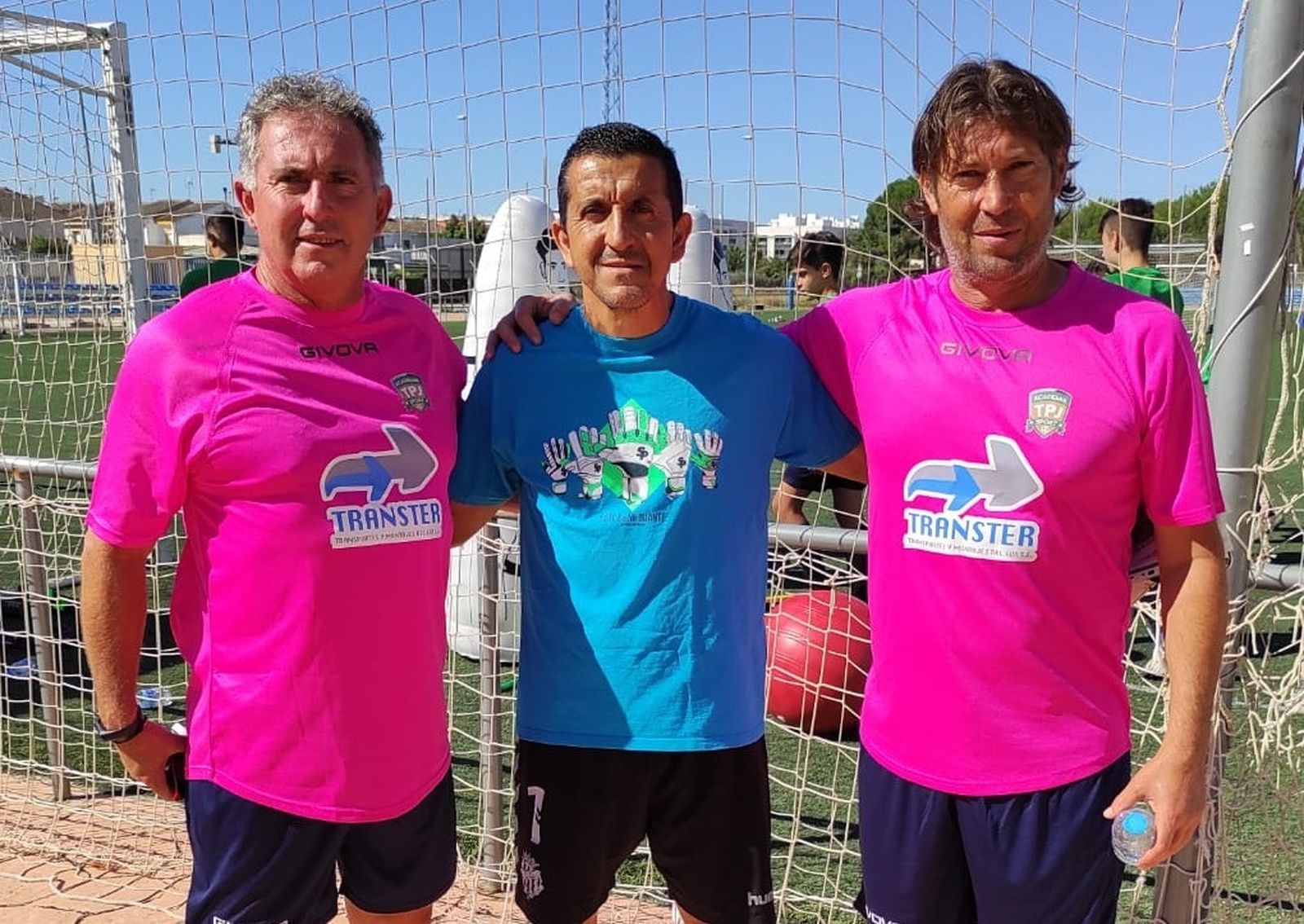 Agustín Reguera y Francisco Luna, junto a Manolo Oliva en el pasado Campus de Verano de TPJ Sport.