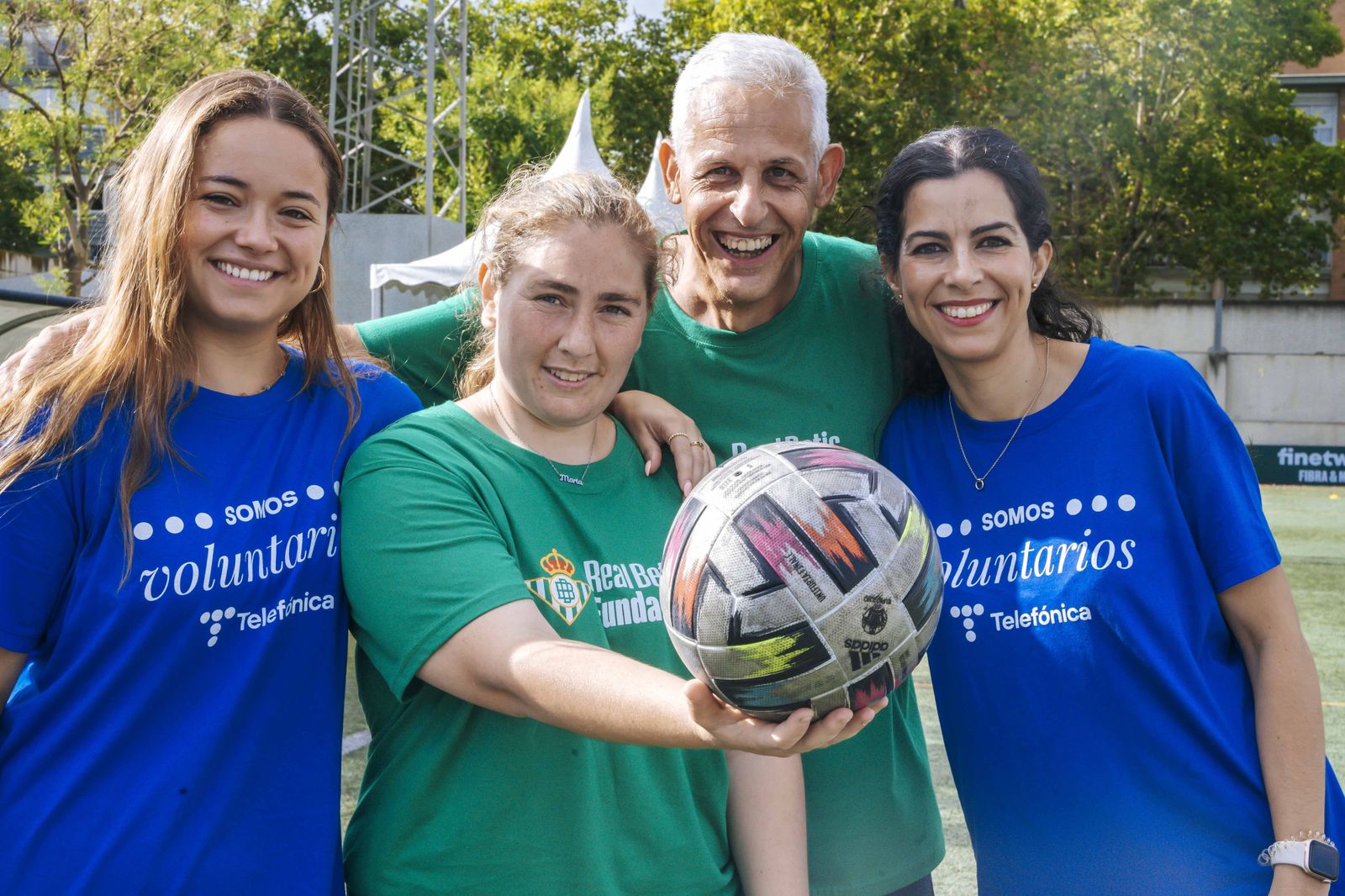 Voluntarios de la Fundación Telefónica.