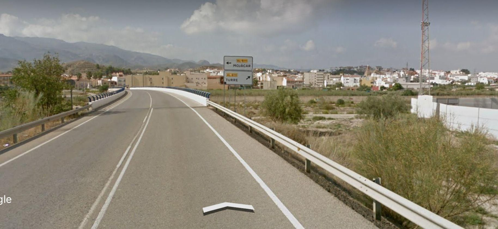 Imagen de la zona del atropello.