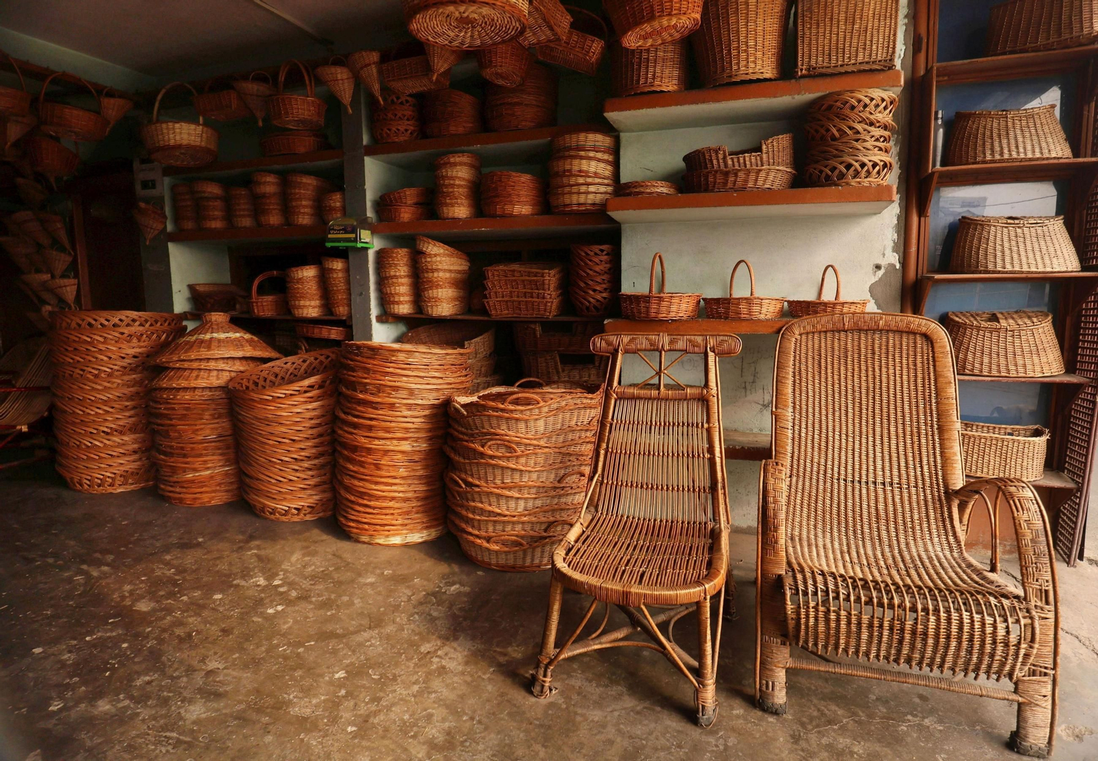 Una tradición ancestral en imágenes: La artesanía de mimbre de sauce de Cachemira