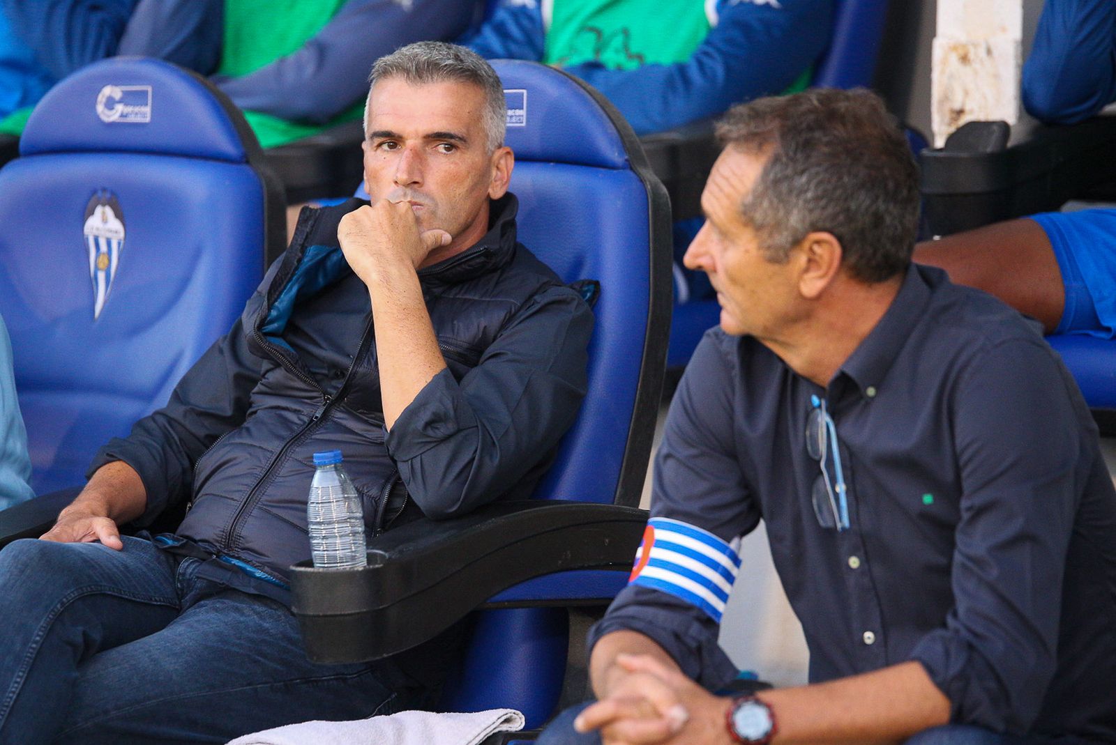 Vicente Parras, durante un partido en El Collao.