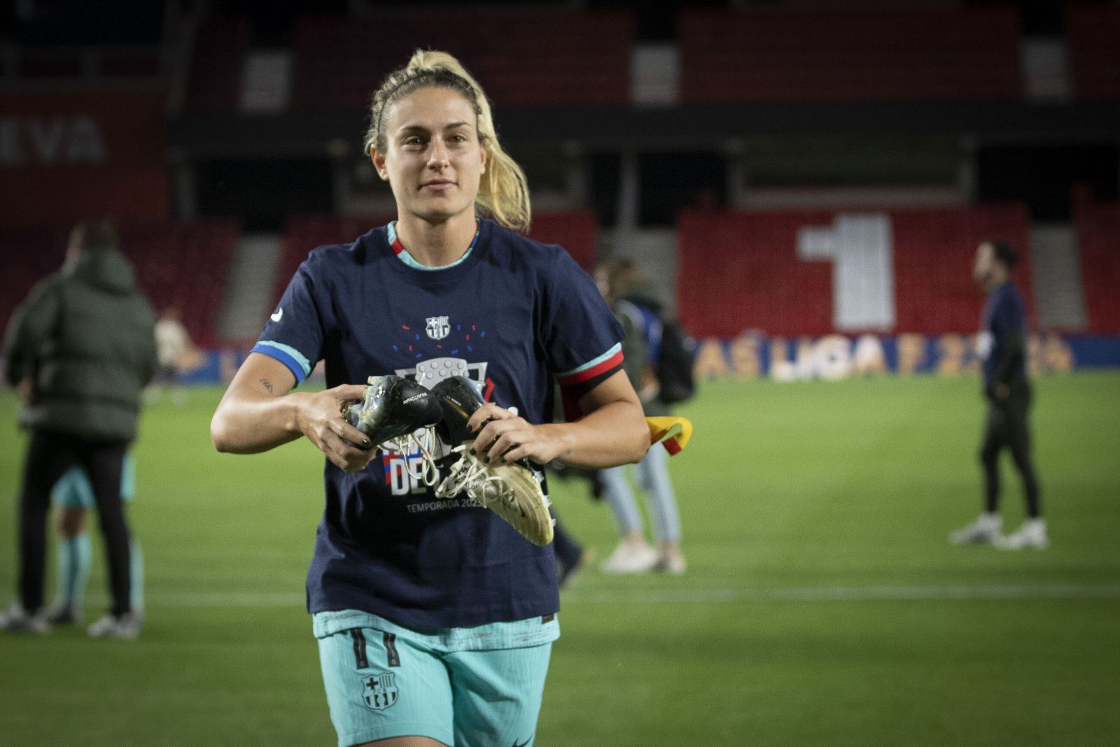 Las imágenes de la celebración del FC Barcelona en Los Cármenes