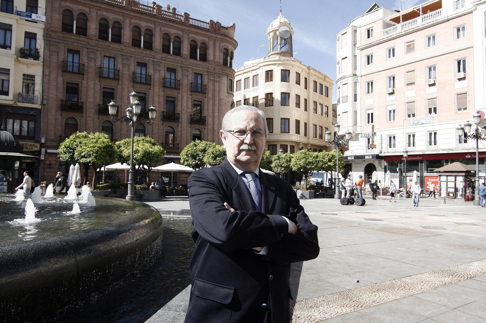 Serafín Romero, antes de la entrevista.