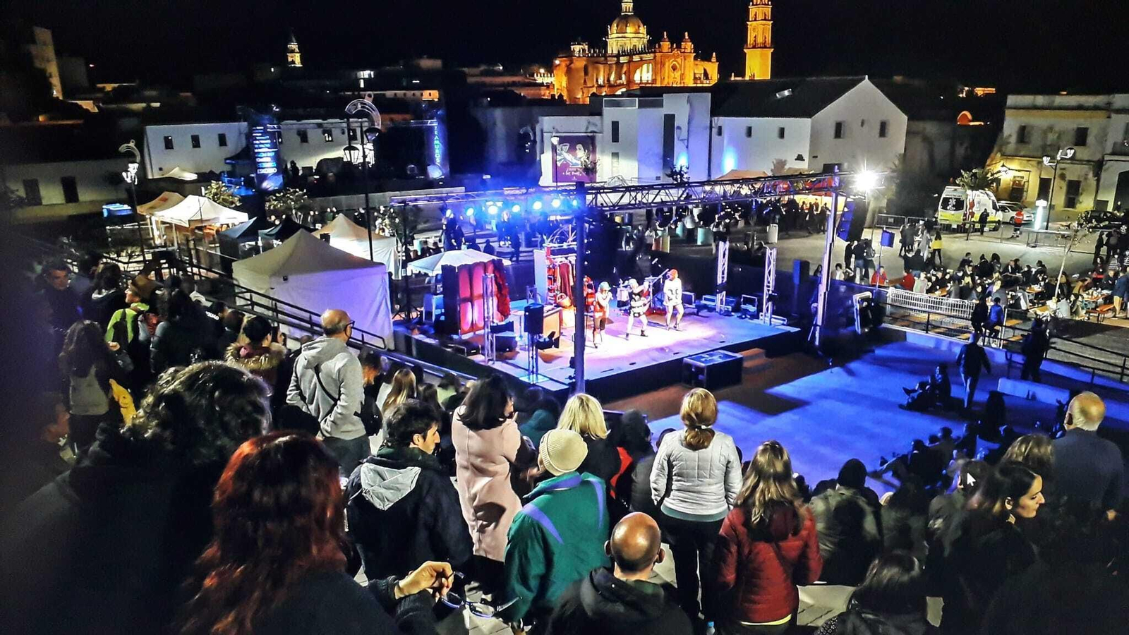 Concierto anoche en plaza Belén.