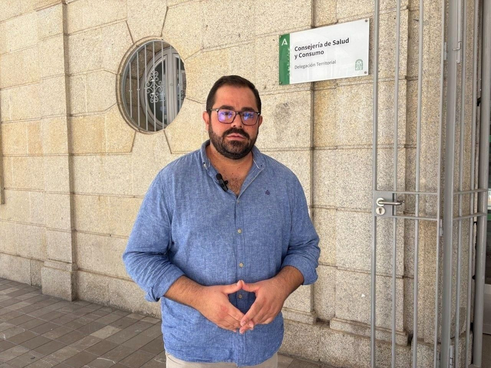 El secretario de Salud y Consumo del PSOE de Huelva, Rogelio Pinto.