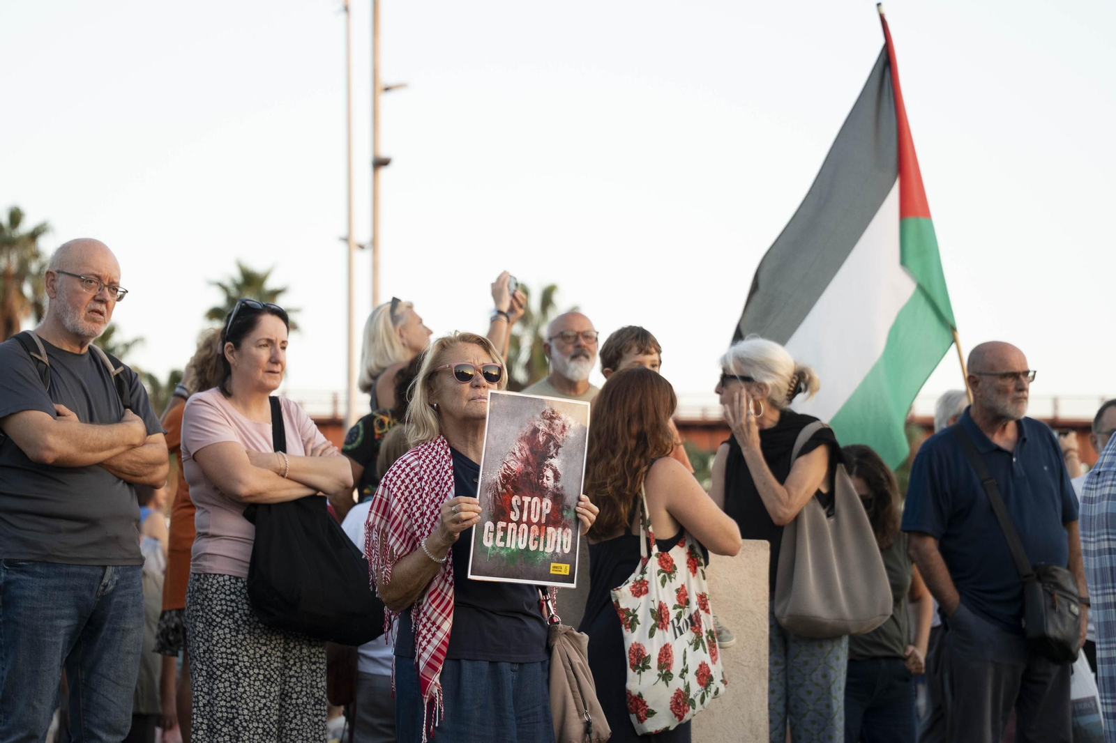 Manifestación convocada por la Plataforma Almería por Palestina