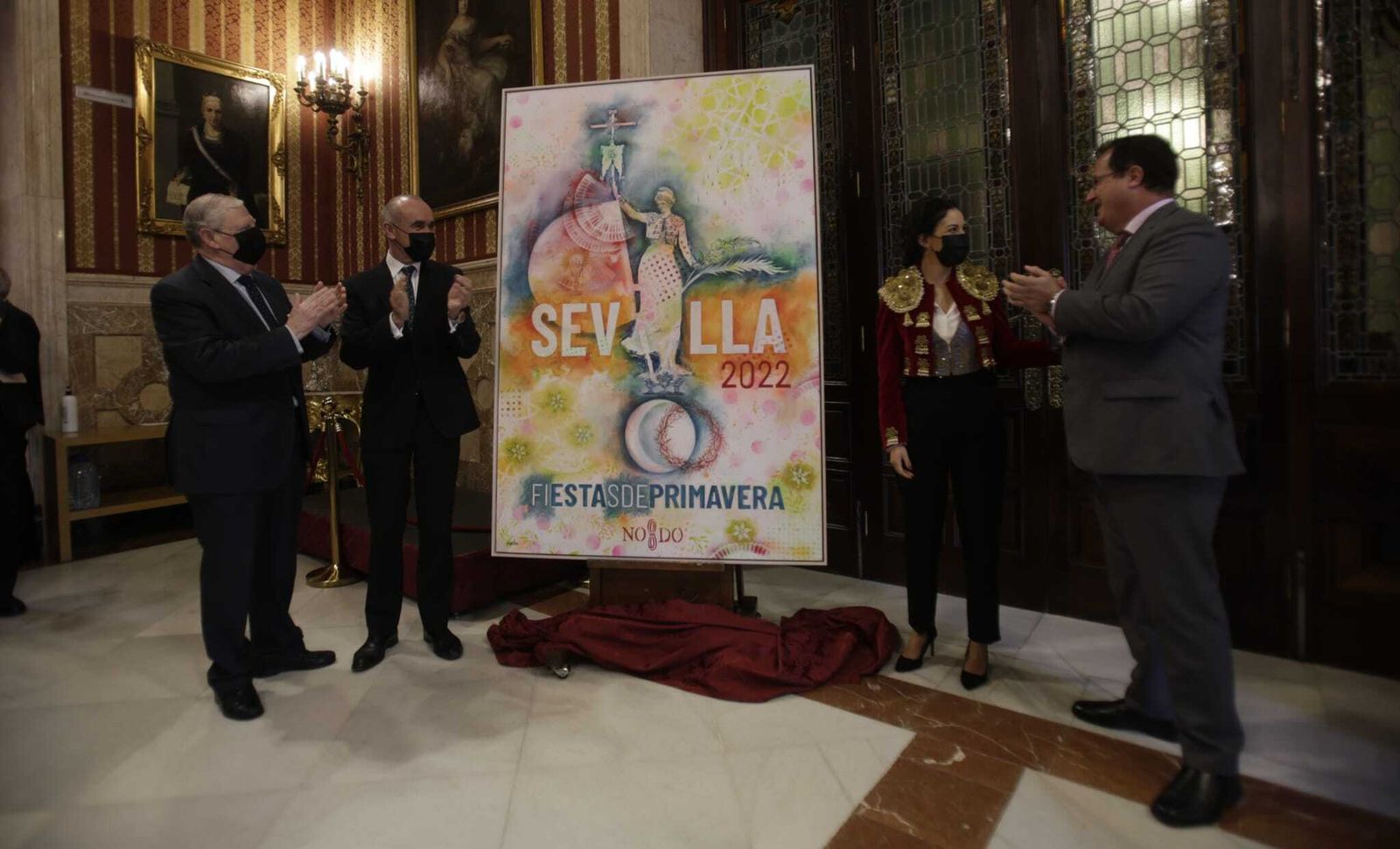 Presentación del cartel de las Fiestas de Primavera de Sevilla 2022.