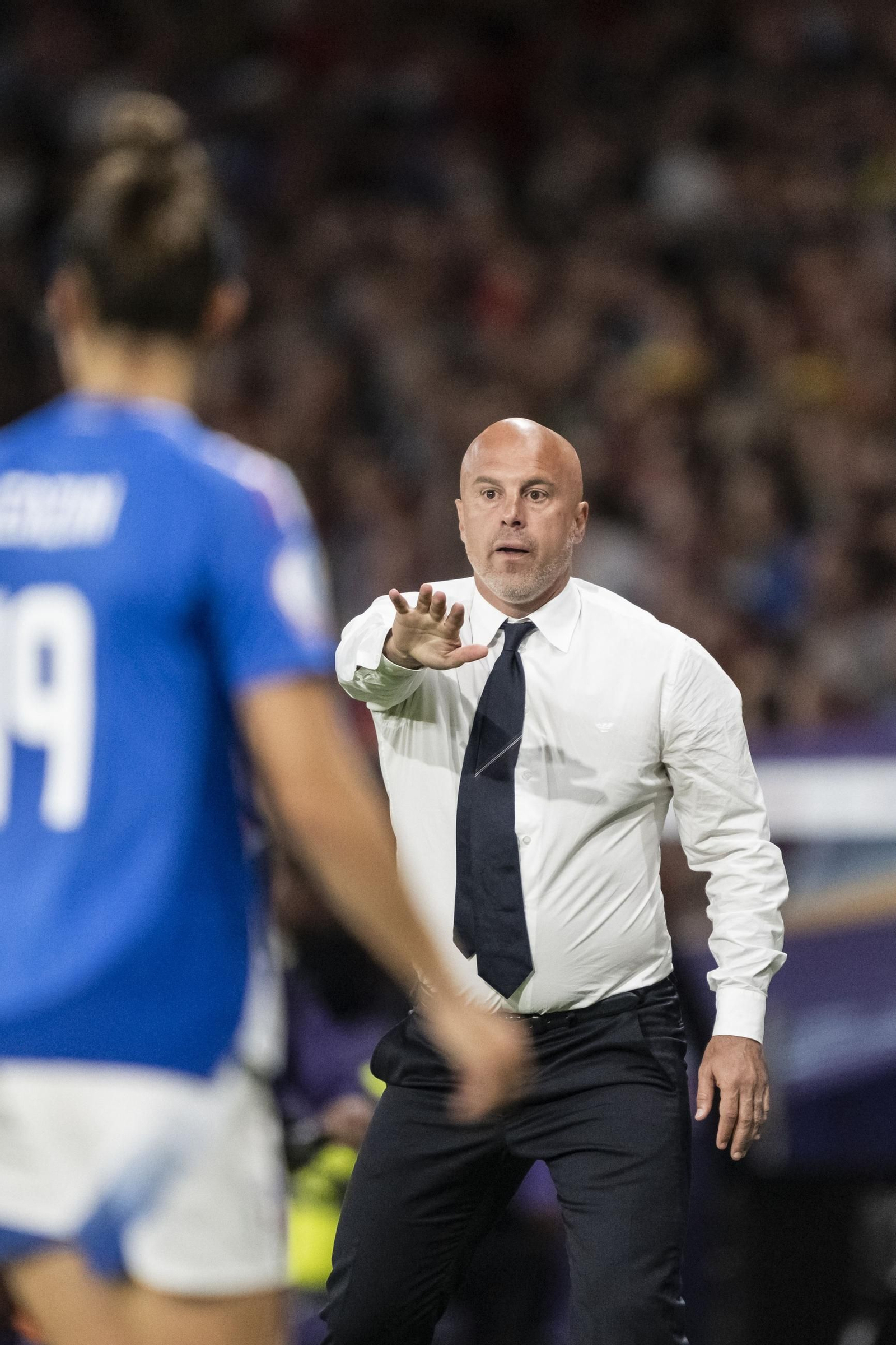 Las fotos del Italia - España de la Eurocopa femenina