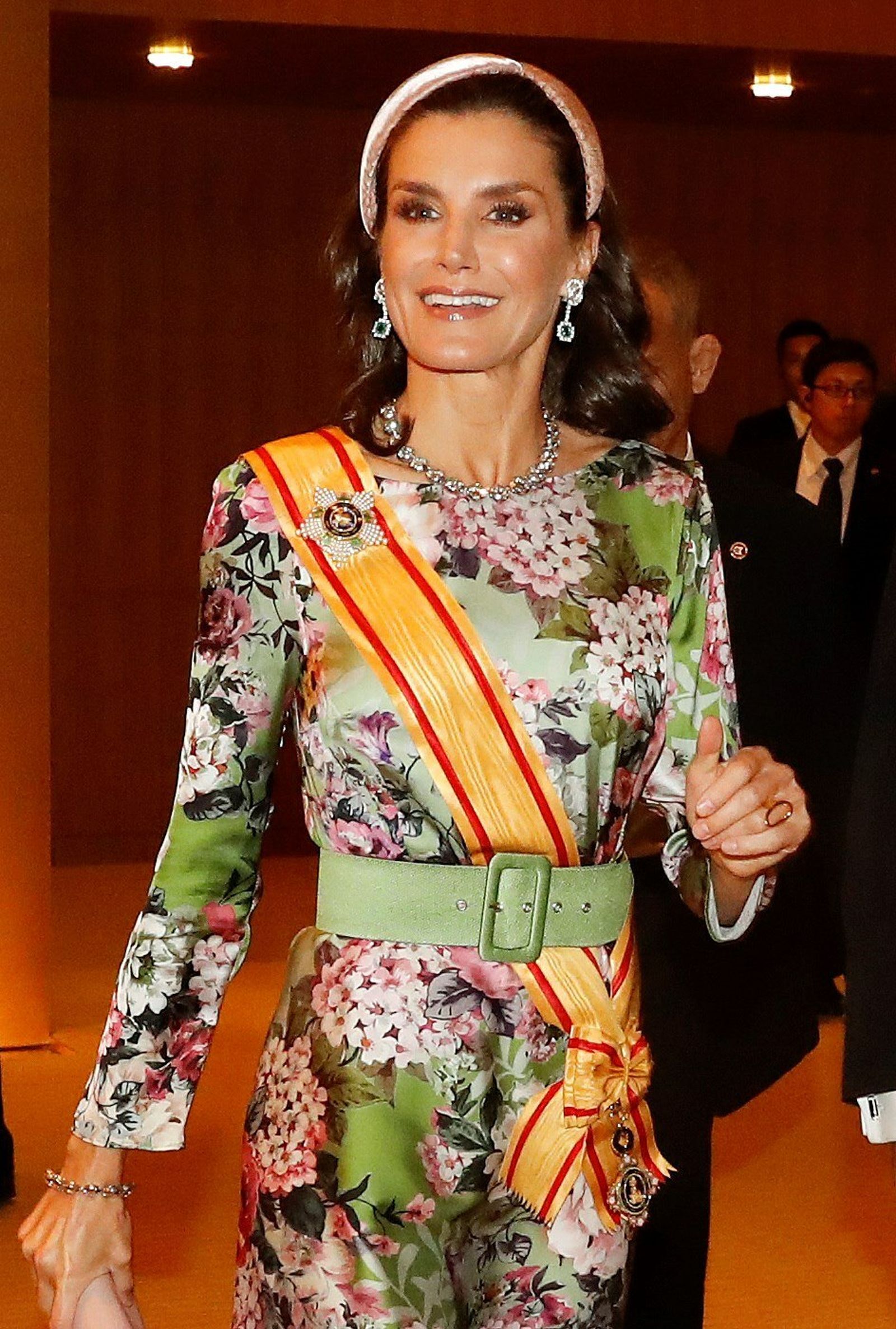 La Reina Letizia, impecable, en Japón.