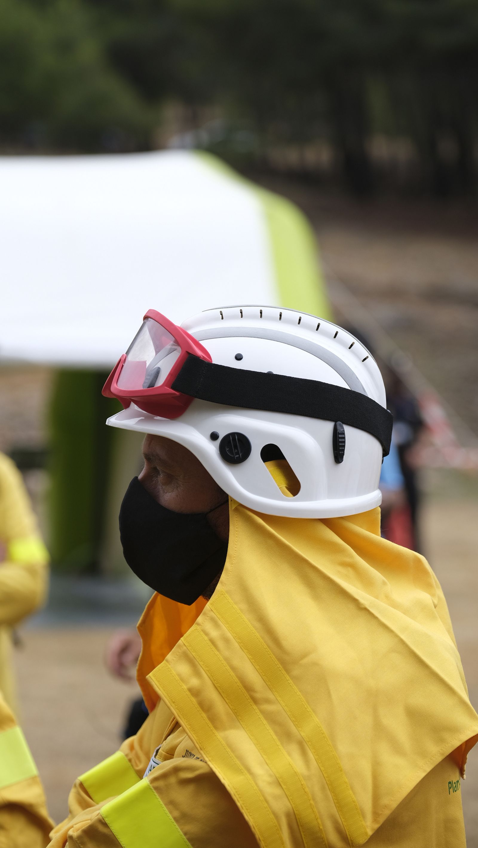 Fotogalería simulacro incendio forestal. Parque periurbano de Castala. Berja (Almería)
