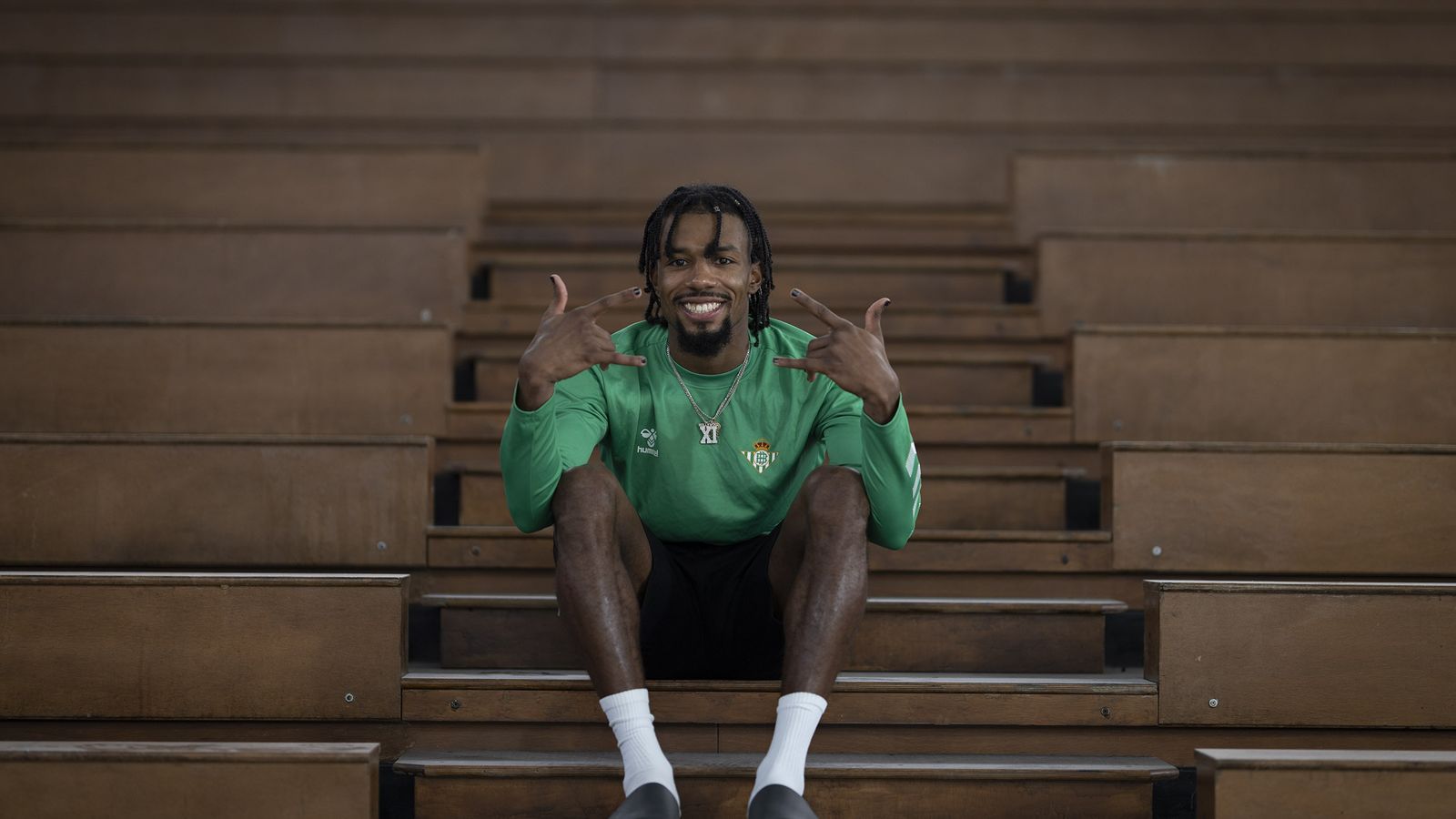 Shannon Evans, posa en San Pablo.