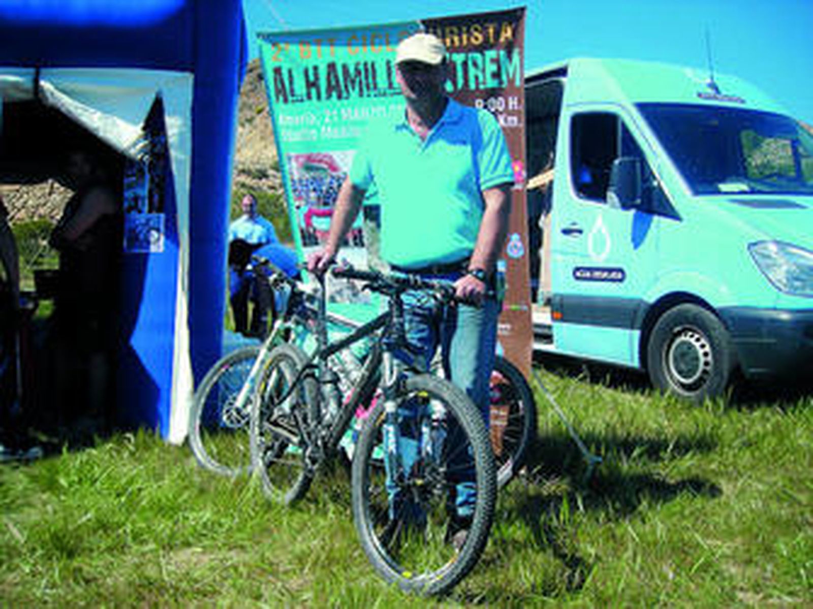 José Andrés César, ayer en el circuito de Huércal de Almería.