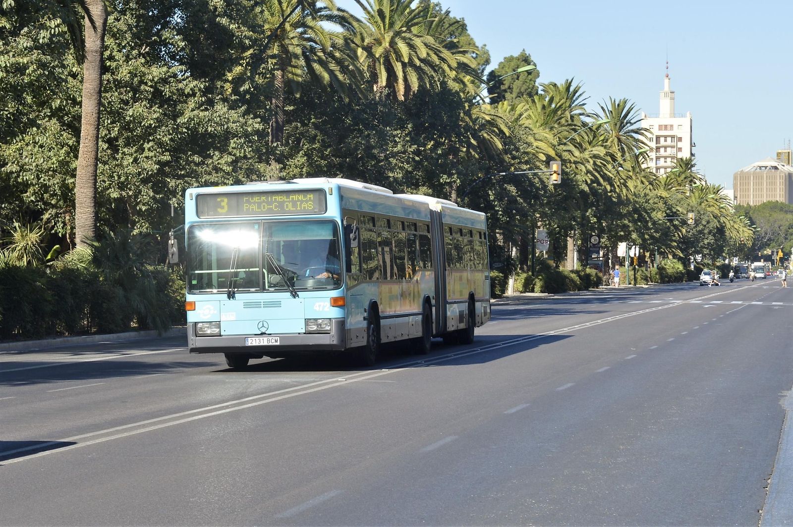 Uno de los autobuses de la EMT.