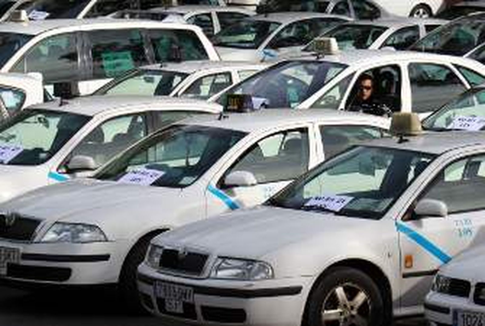 Una ciudad tomada por los taxis