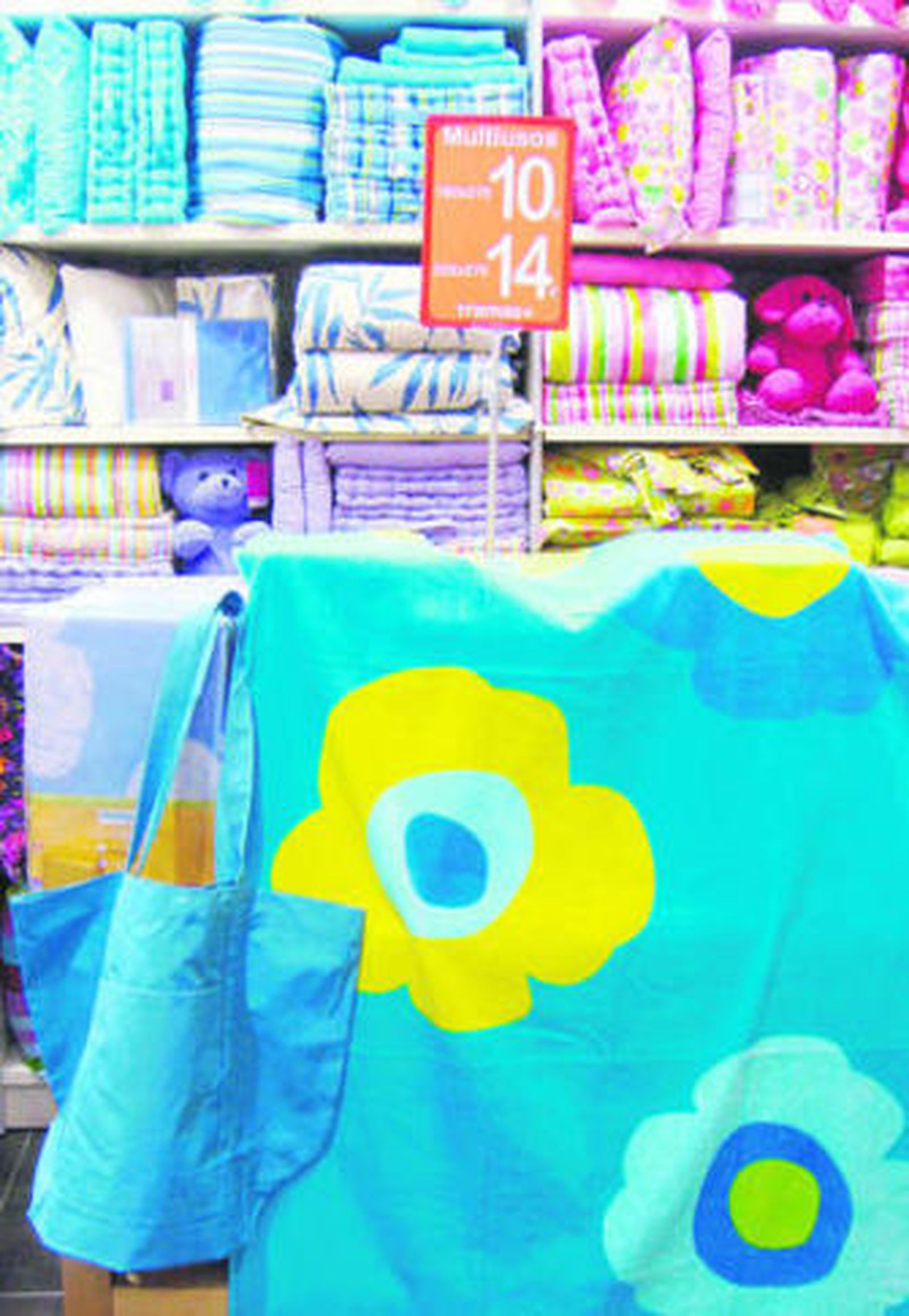 Toallas desde 8 euros y bolsos por 1