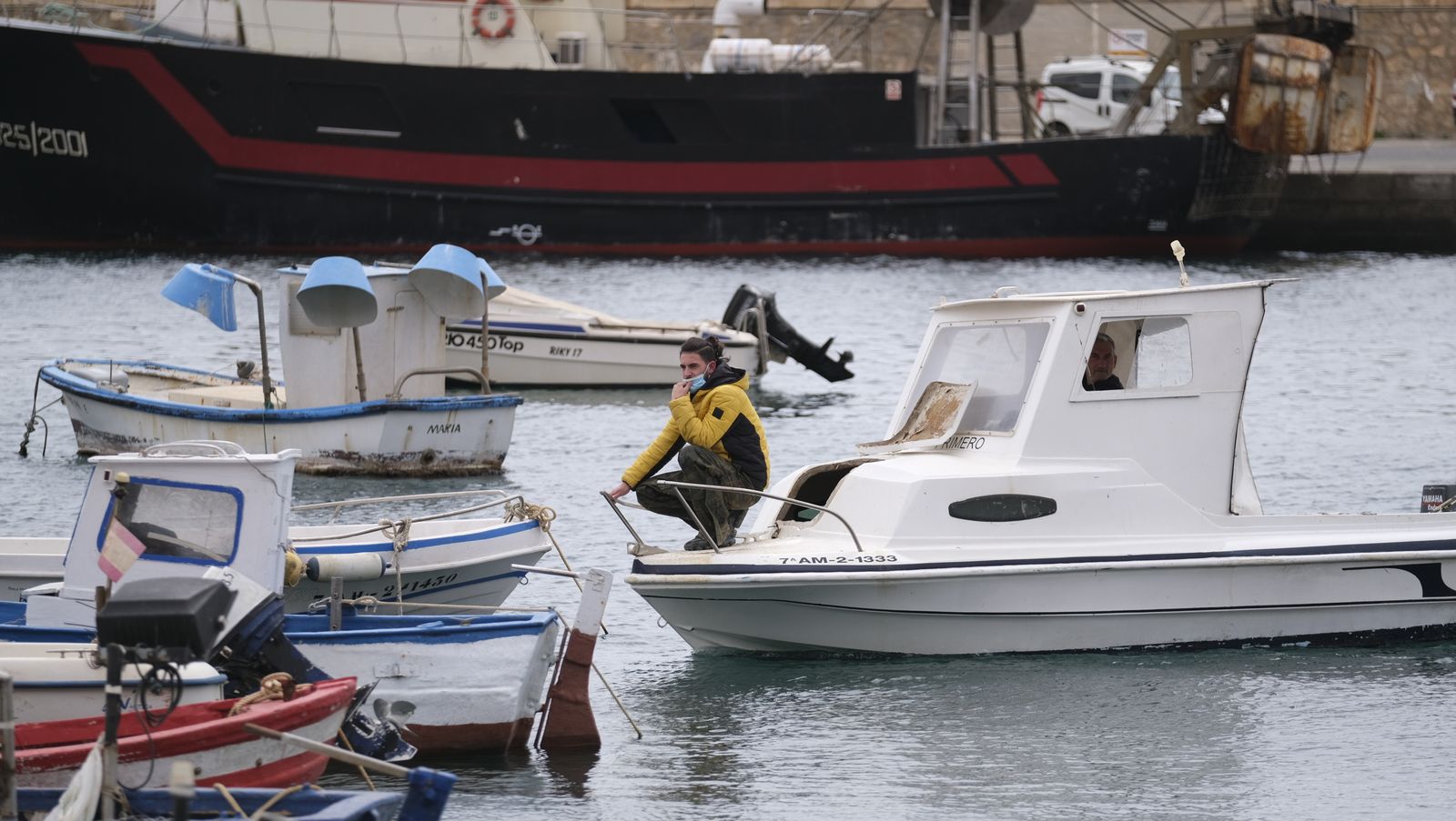 Fotogalería visita obras nuevo fondeadero del Puerto Pesquero de Almería