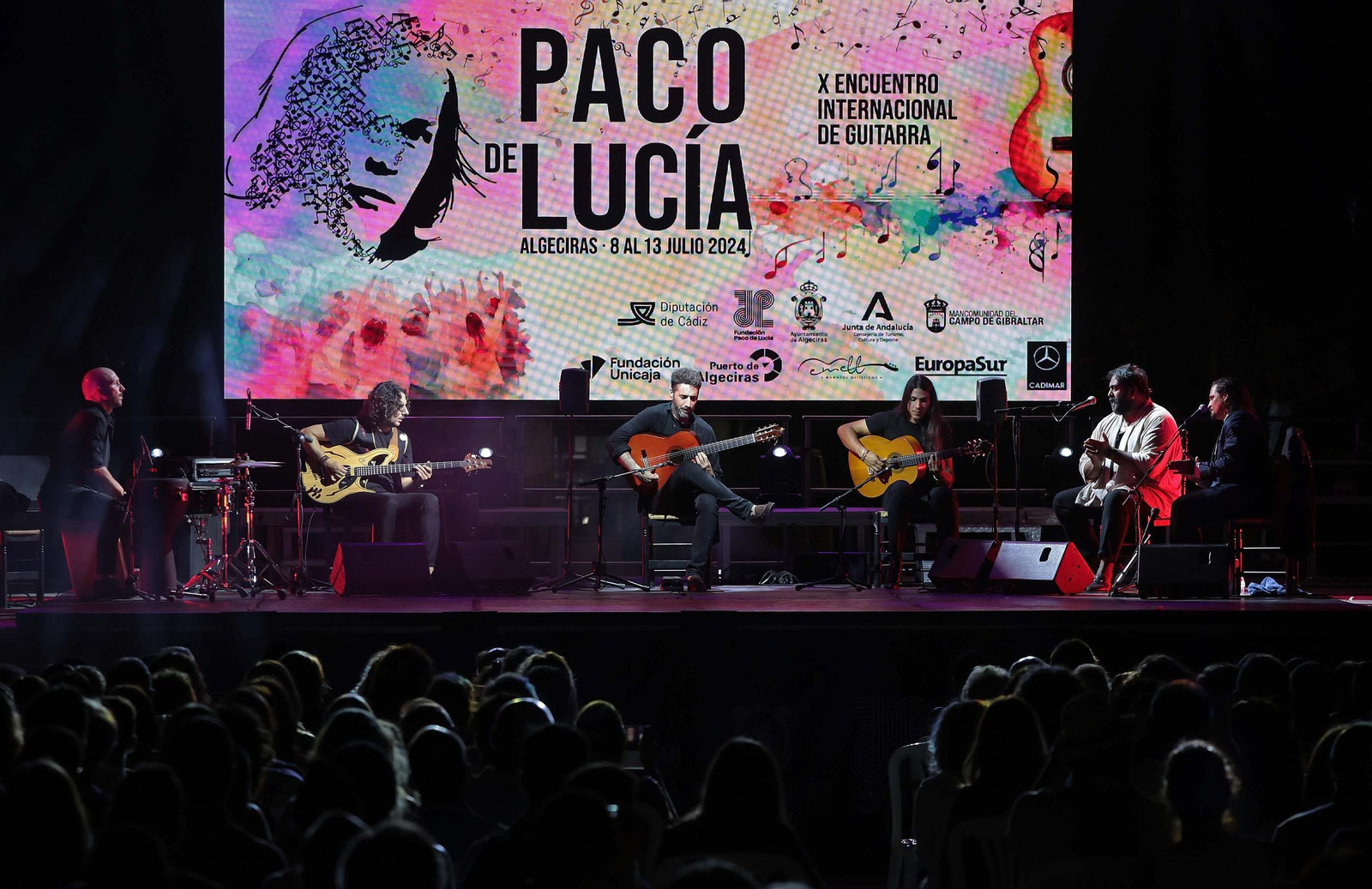 Fotos del concierto del sexteto flamenco en el Encuentro de Guitarra Paco de Lucía