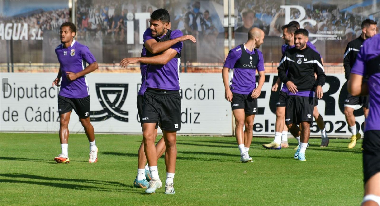 Borja López, en una sesión de entrenamiento