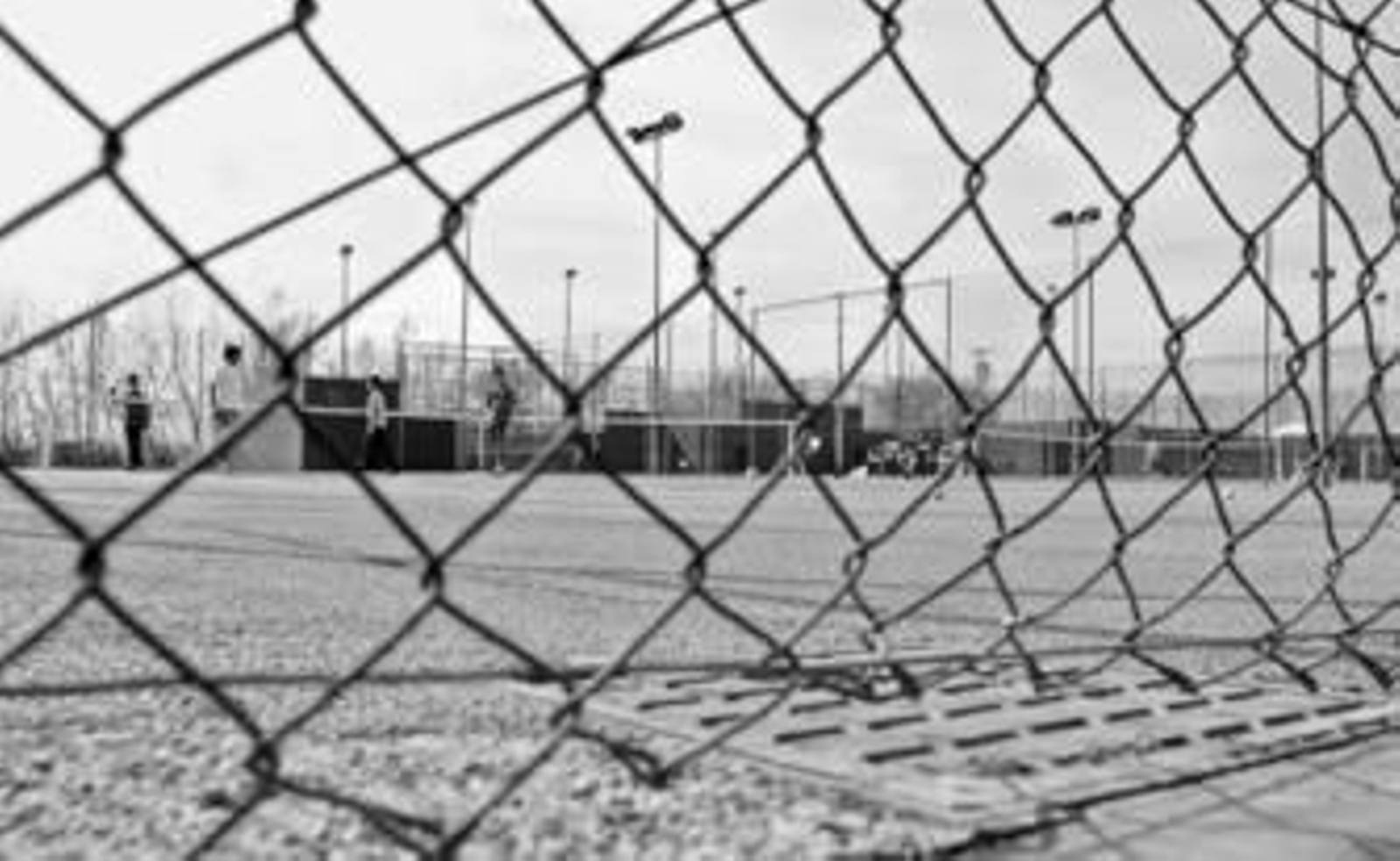 Pistas de tenis del club que el Círculo tiene en la carretera de Trassierra.