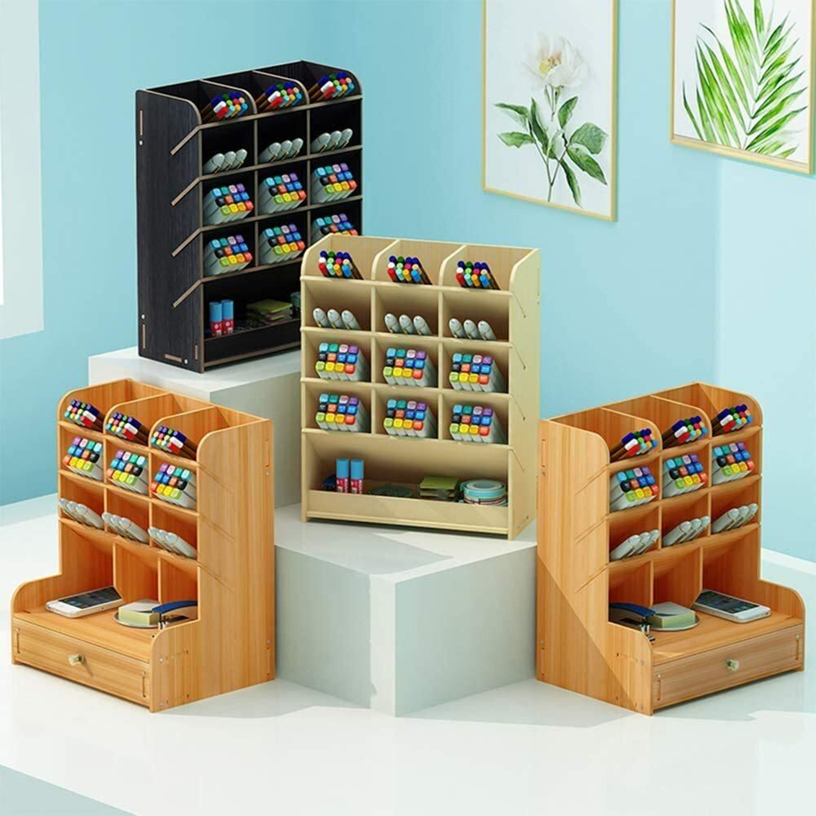 Caja de almacenamiento de madera