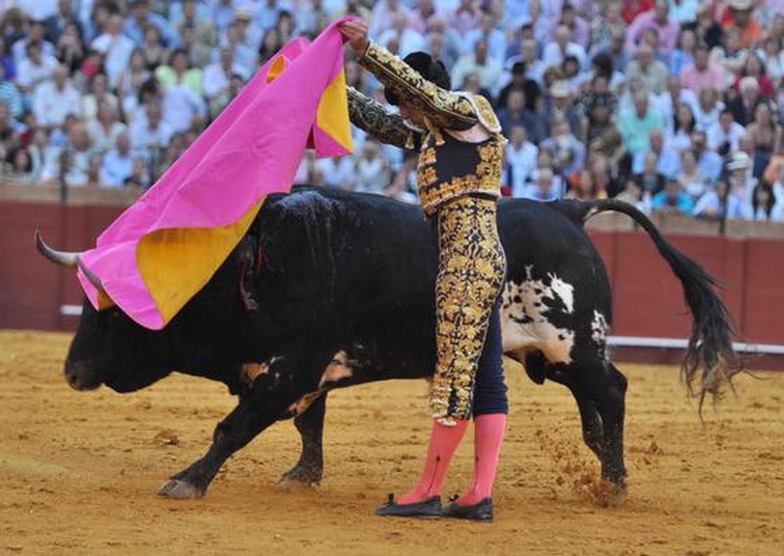 El Fandi rozó el triunfo ante Manuel Díaz 'El Cordobés' y Francisco Rivera Ordóñez. Discreta corrida en la que se torearon astados de la ganadería de Torrestrella. 

Foto: Manuel Gómez