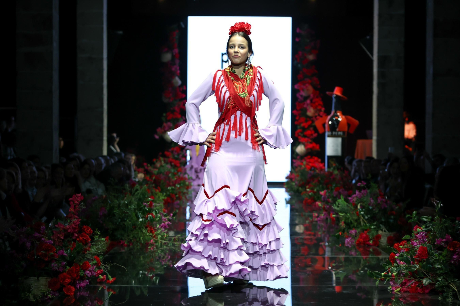 Desfile de Pilar Villar en la Pasarela Flamenca Tío Pepe Jerez 2024