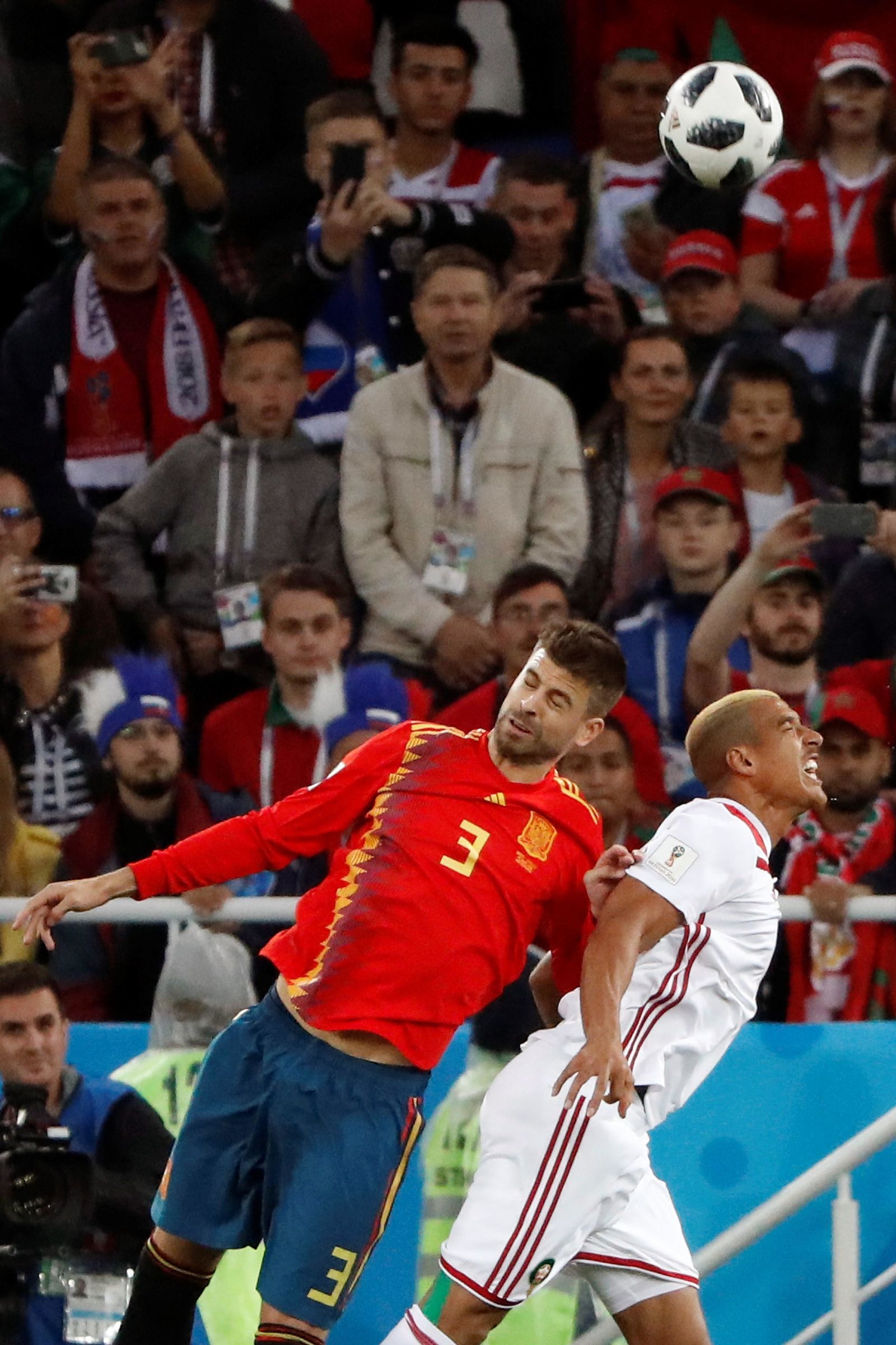 Las imágenes del España-Marruecos