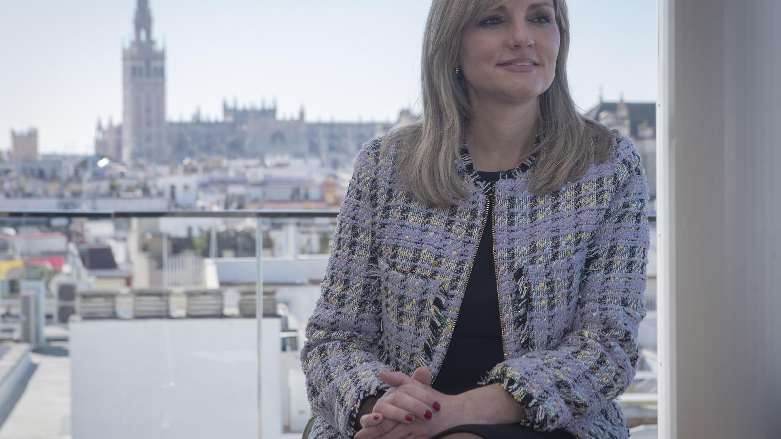 La nueva presidenta del partido, Patricia Guasp, en Sevilla.