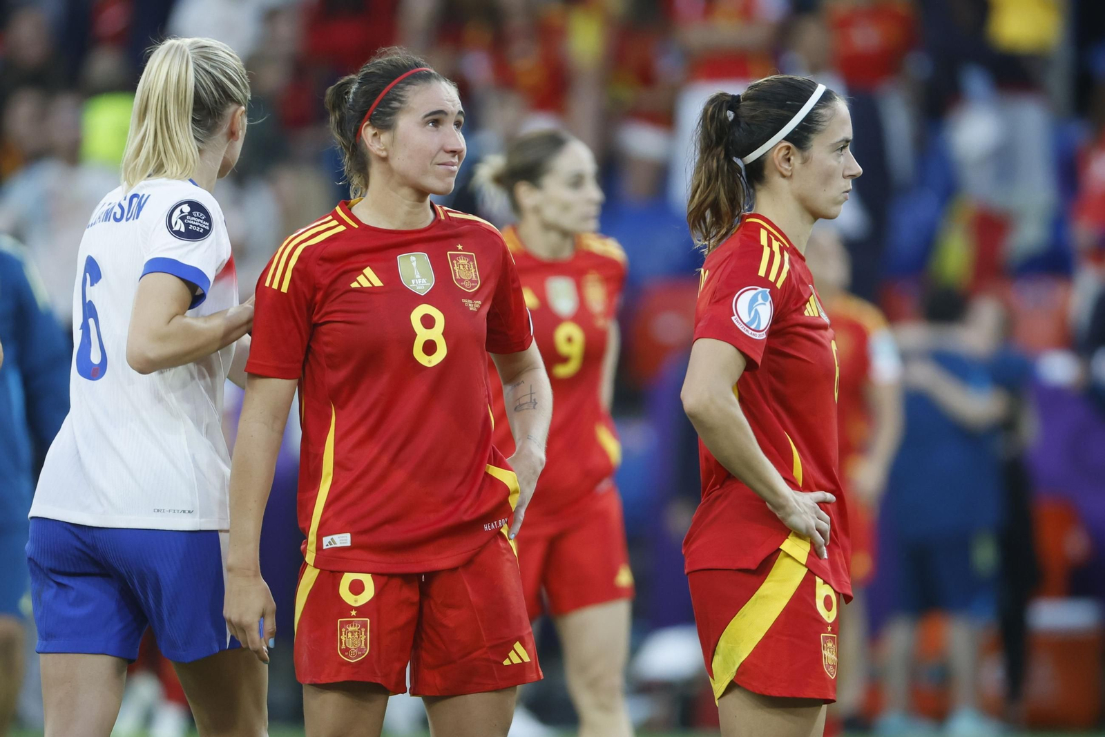 Las mejores imágenes de la final España - Inglaterra de la Eurocopa femenina