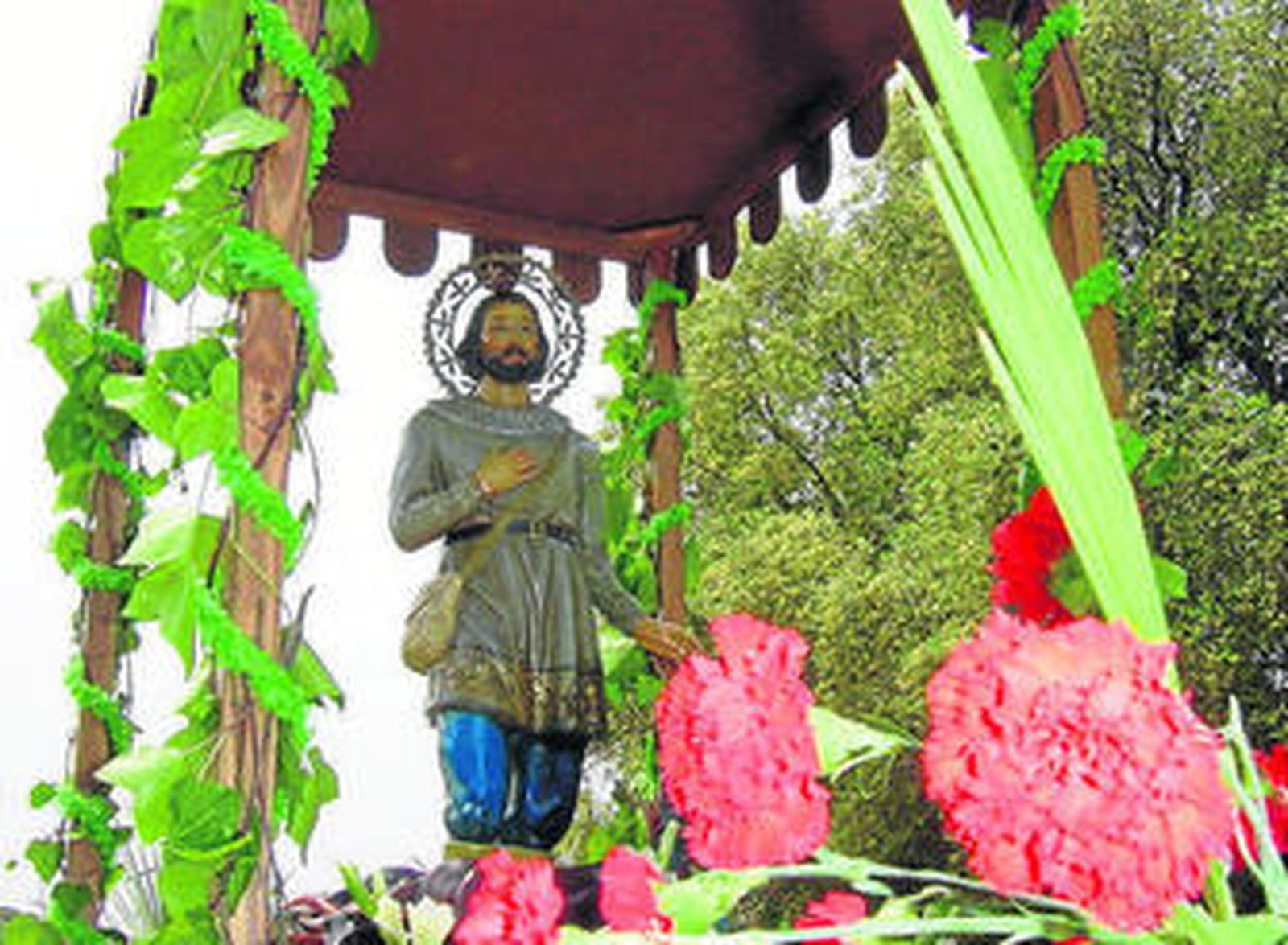 Imagen de archivo de la talla de San Isidro Labrador de Tahivilla.