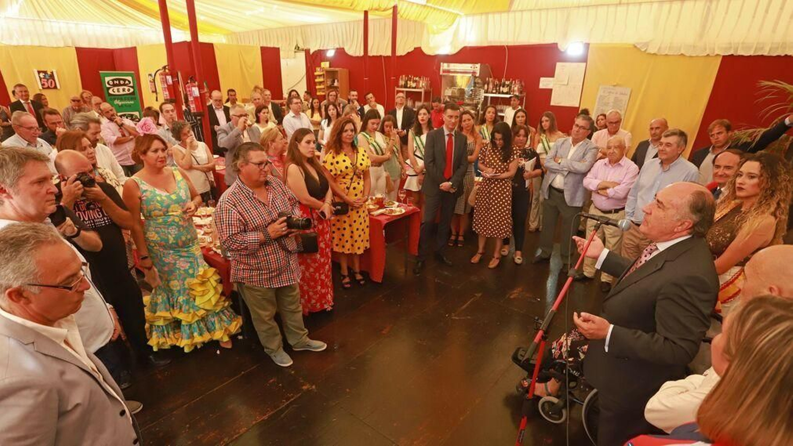 José Ignacio Landaluce, en la recepción oficial de la Feria Real de Algeciras de 2019.