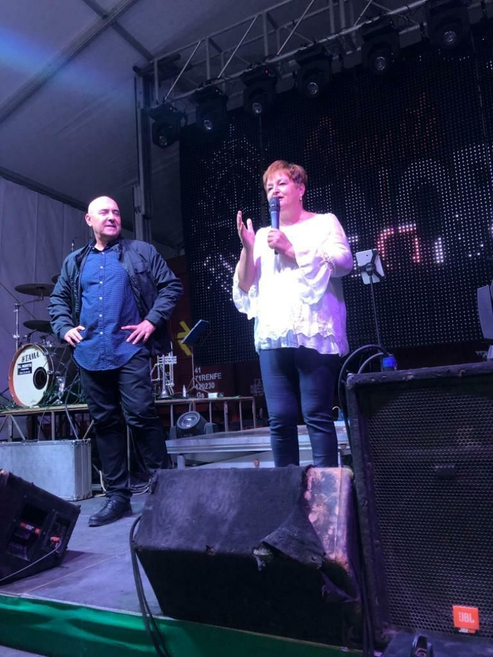 José Leiva y Virtudes Pérez.