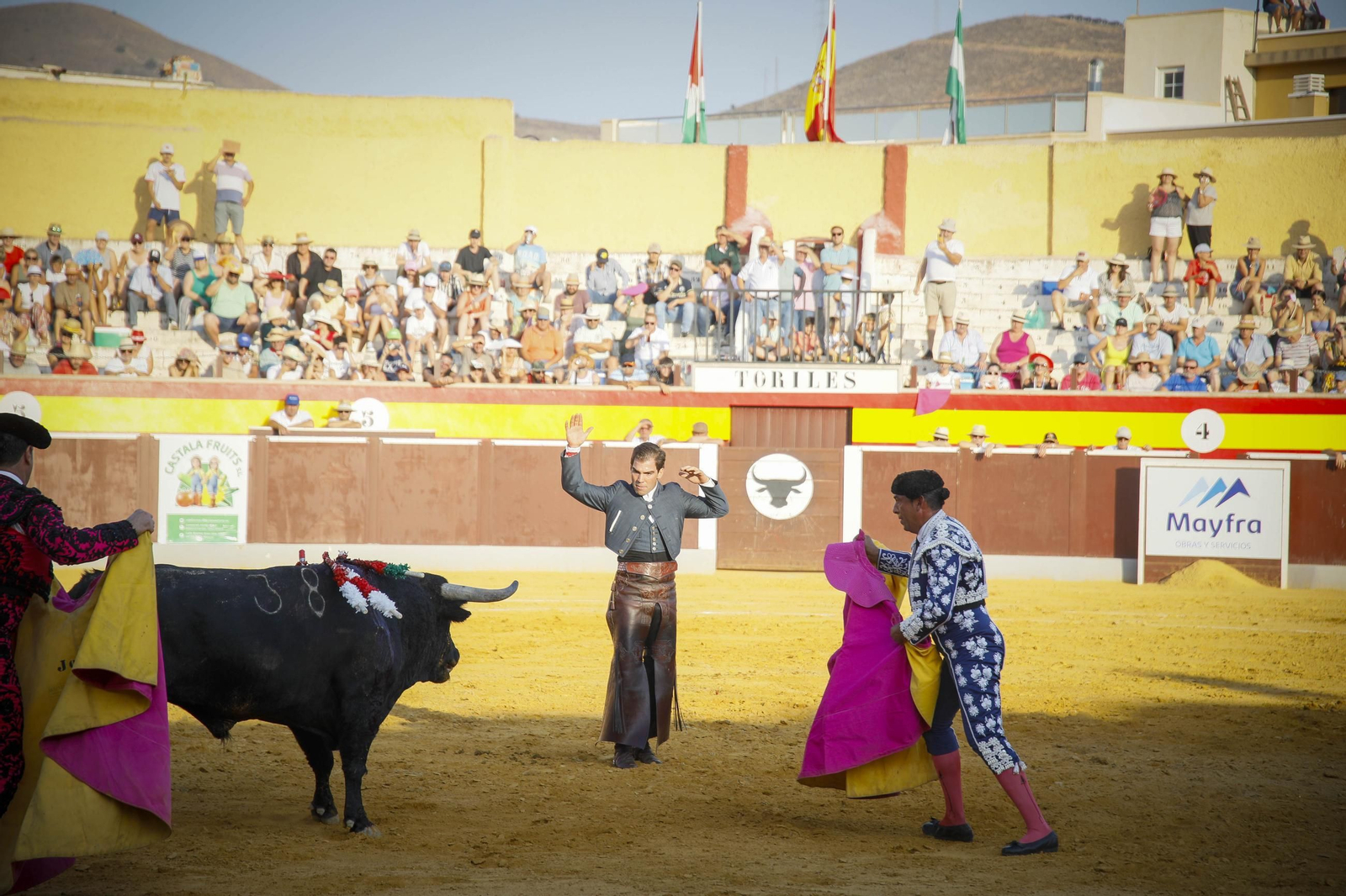 Corrida de toros Berja con un toro indultado, en imágenes