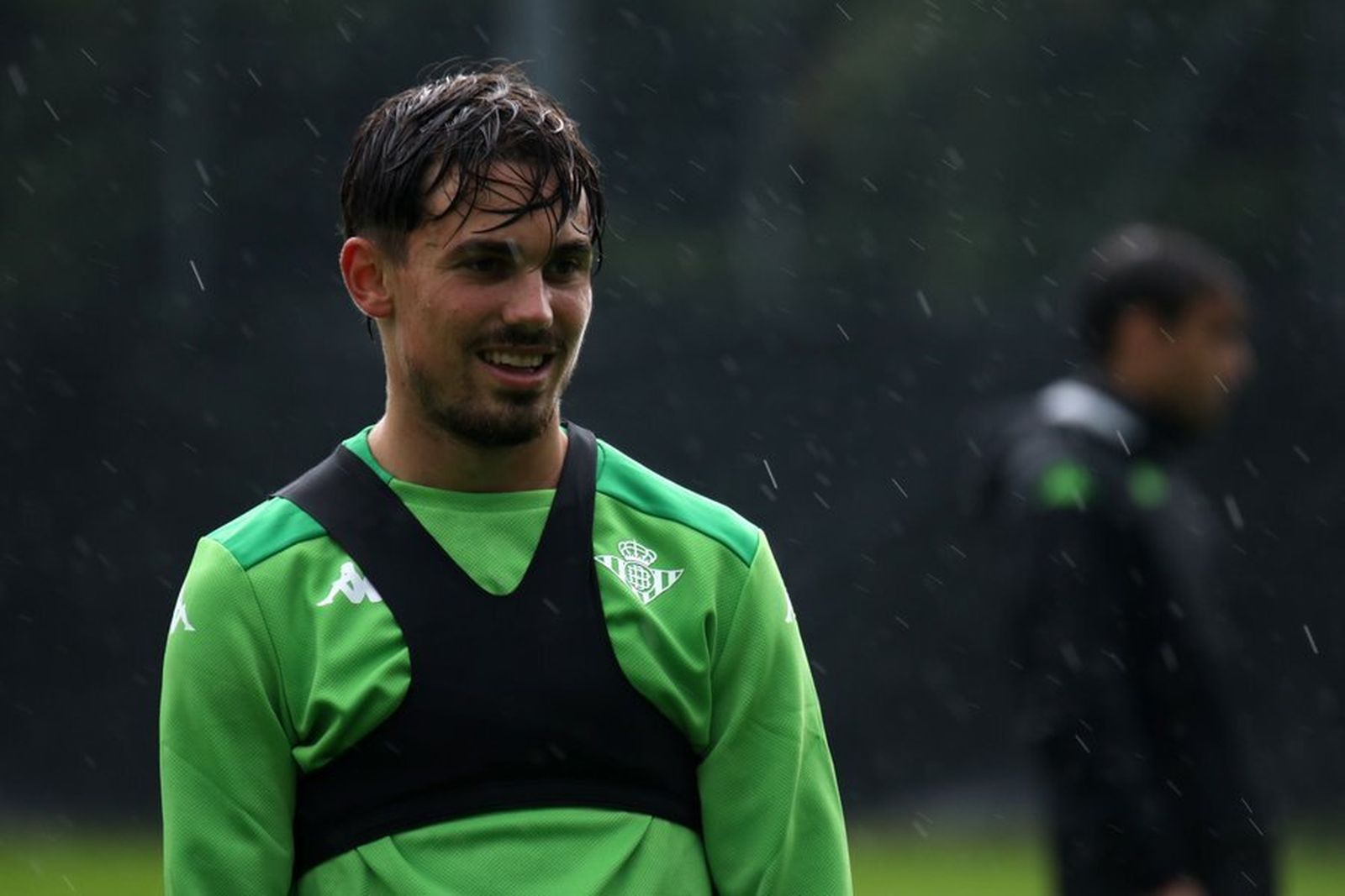 Rodri, sonriente, en un entrenamiento en Bad Ragaz.