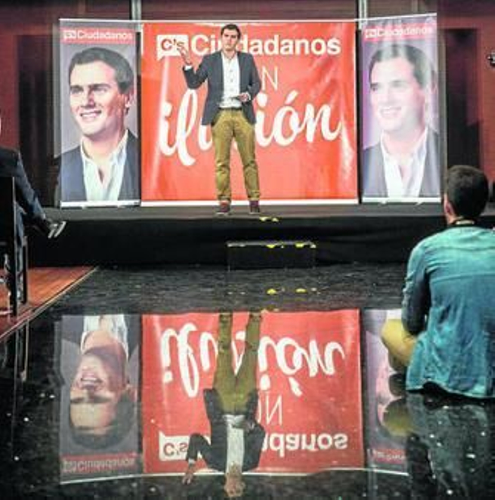 Albert Rivera, durante el acto electoral celebrado ayer en un hotel de Murcia.